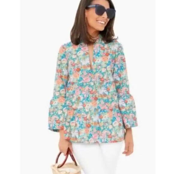 Tuckernuck Tops - LIBERTY for TUCKERNUCK Edith Floral Tunic Top Women’s Size XXL